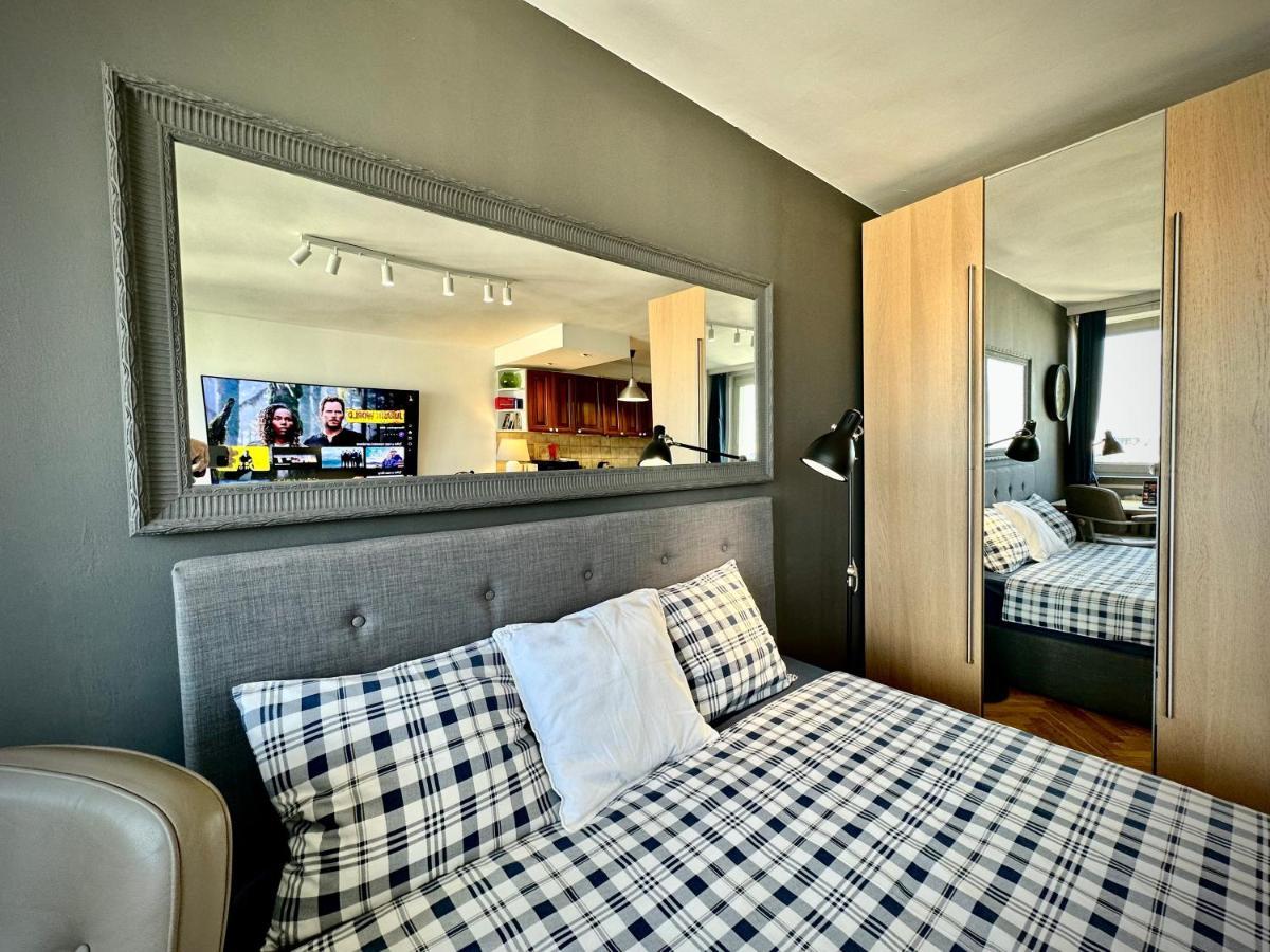 Super Apartament White Warszawa 2X Metro Scisle Centrum Wifi 300 Mbs New מראה חיצוני תמונה