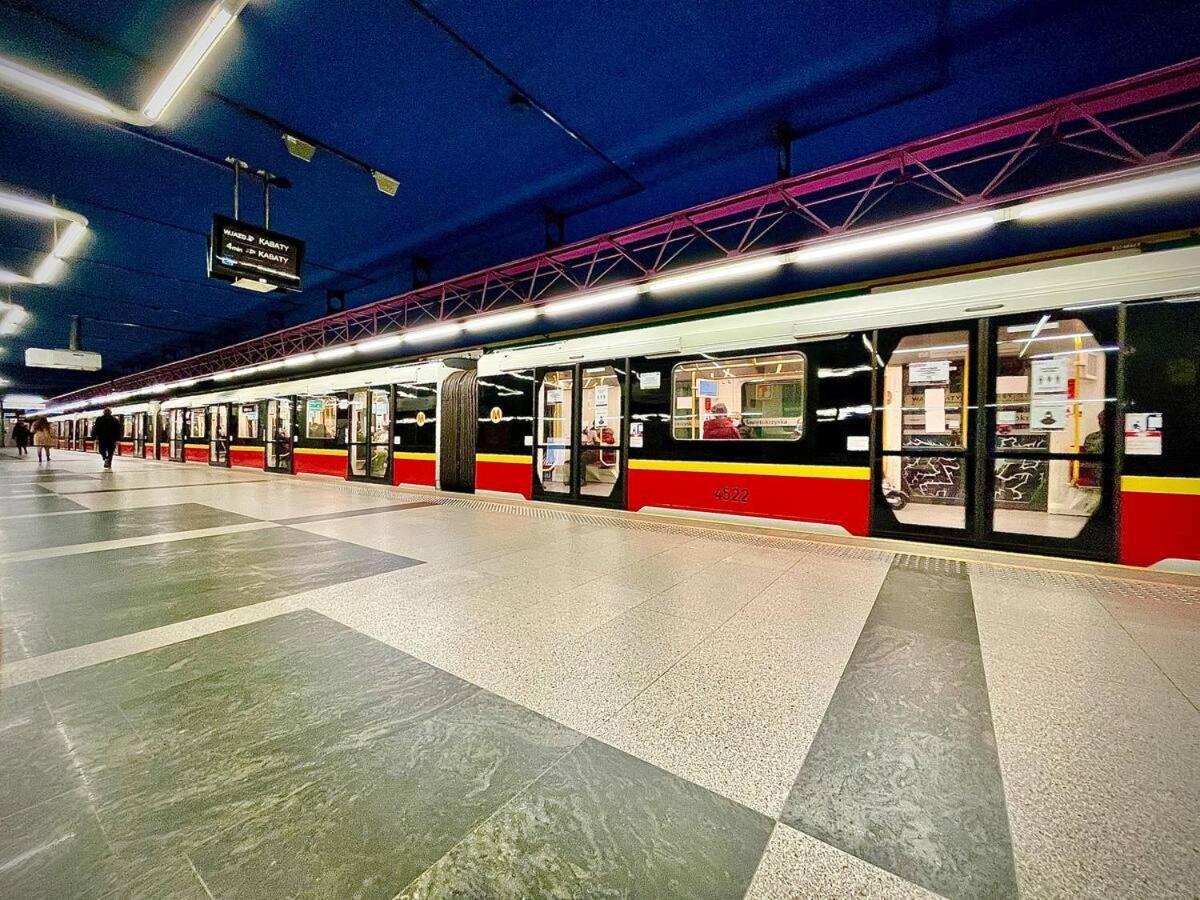 Super Apartament White Warszawa 2X Metro Scisle Centrum Wifi 300 Mbs New מראה חיצוני תמונה
