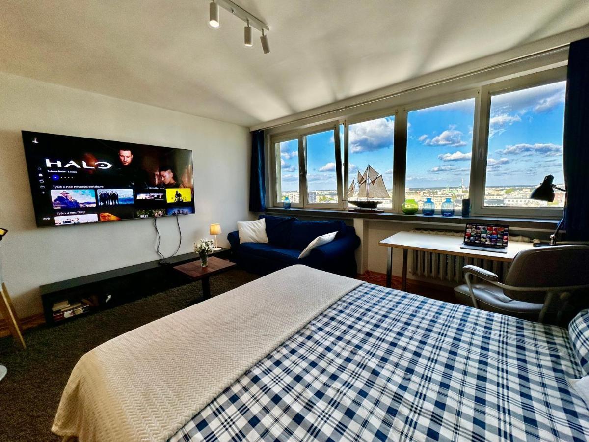 Super Apartament White Warszawa 2X Metro Scisle Centrum Wifi 300 Mbs New מראה חיצוני תמונה