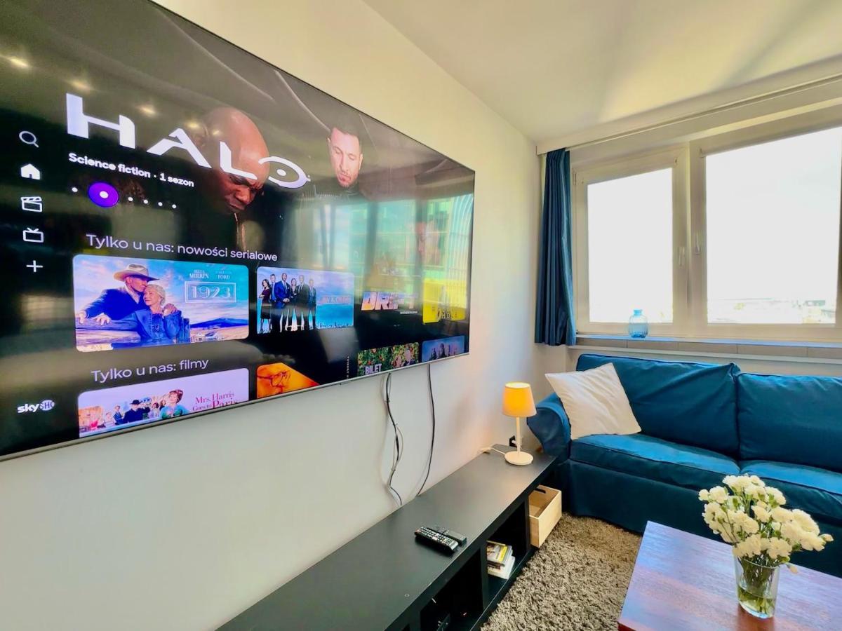 Super Apartament White Warszawa 2X Metro Scisle Centrum Wifi 300 Mbs New מראה חיצוני תמונה